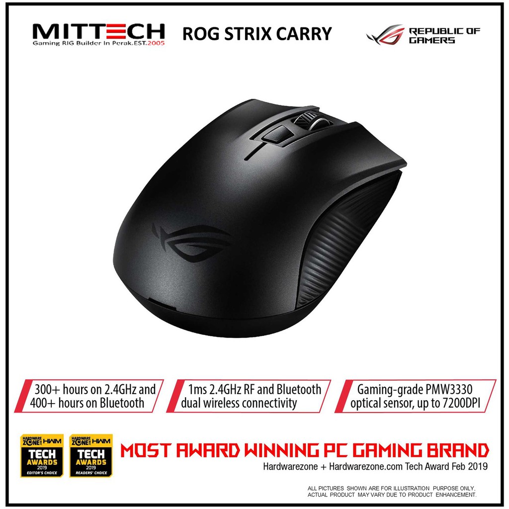 Asus Rog Strix Carry Gaming Mouse P508 Shopee Malaysia