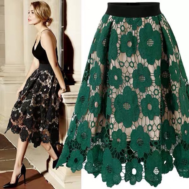 ladies lace skirts