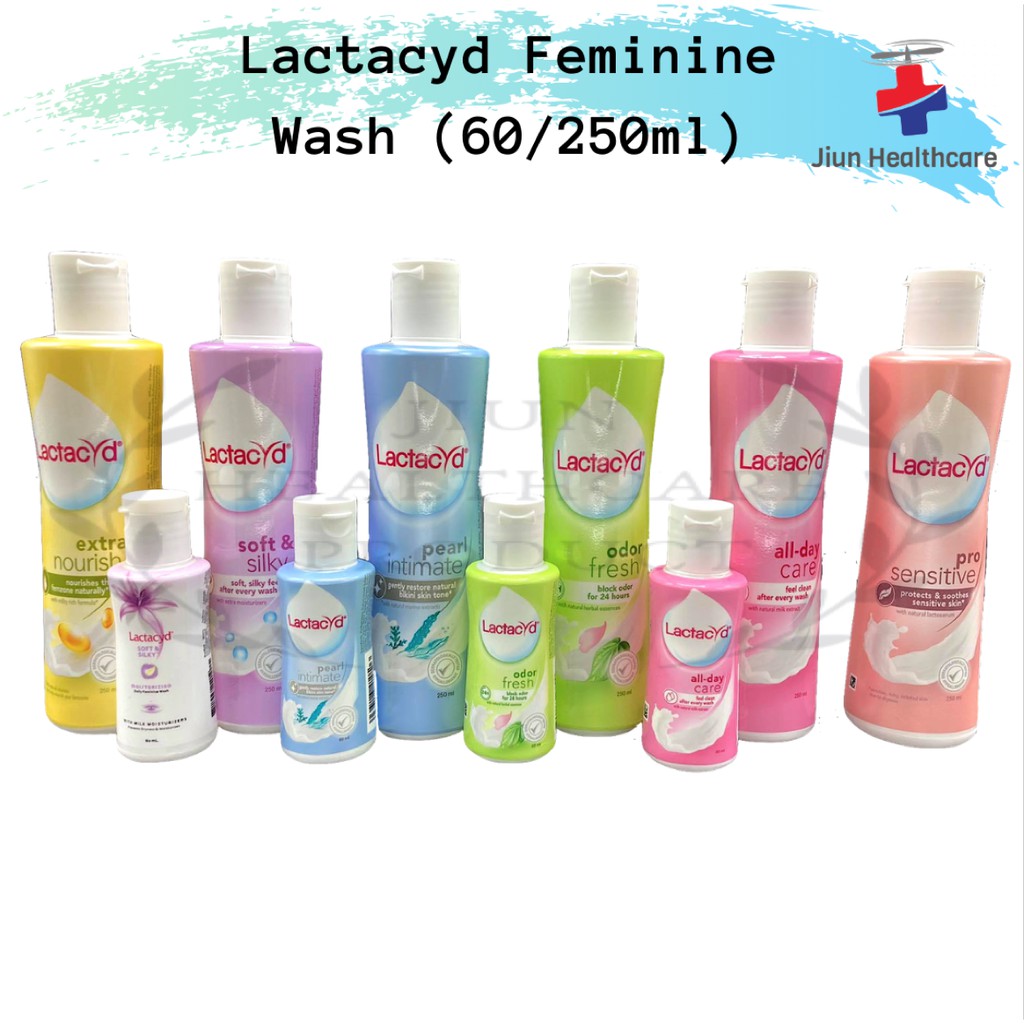 Lactacyd Feminine Wash [250/60ml] Whitening/Moisturizing/All Day Care