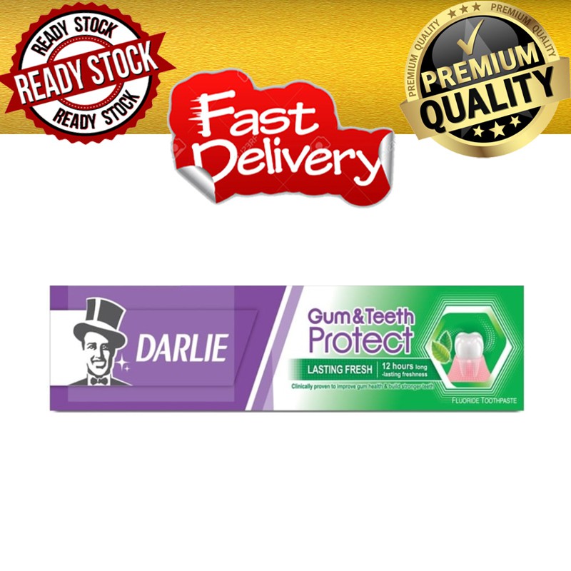 Darlie Ubat Gigi Gum Teeth Protect Lasting Fresh 12h Long Freshness 40g ...