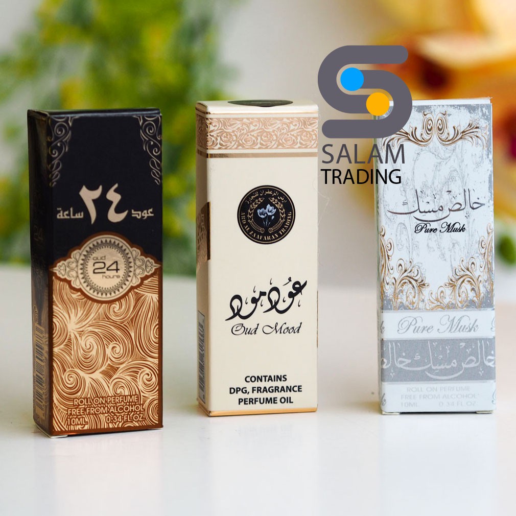 Oud mood perfume oil 10ml Roll On non al cahool Perfumes Concentrated | Bau Lembut & Mewah