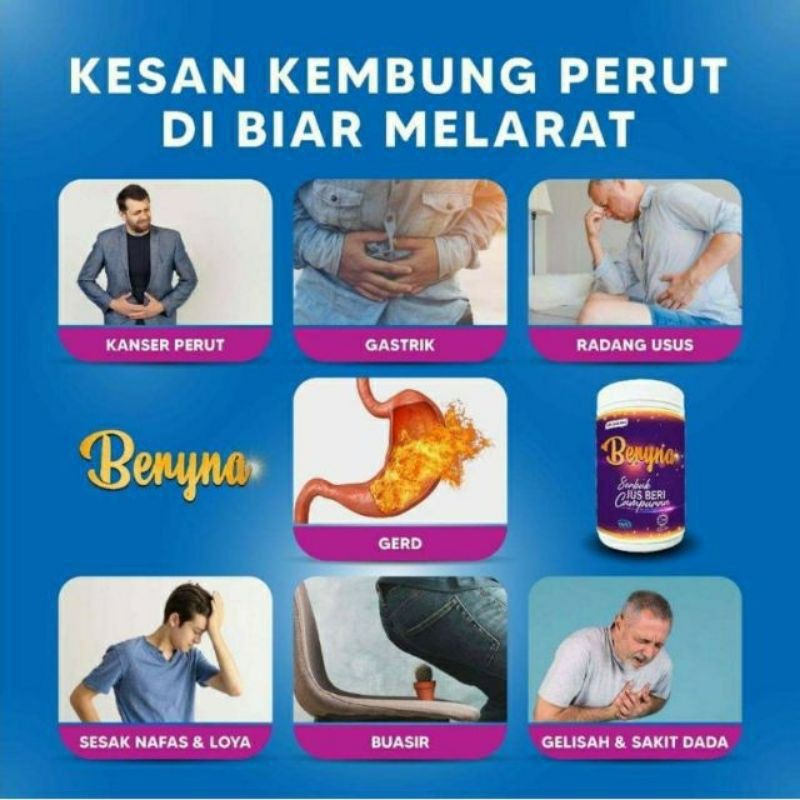 Buy Beryna Free Shaker Jus Kesihatan Buang Angin Dalam Badan Seetracker Malaysia