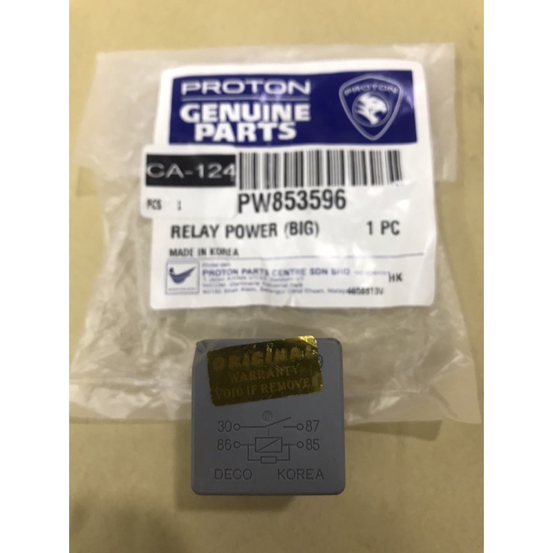 Original Proton PW853596 Power Radiator Fan Relay (4 Small Pin) Persona