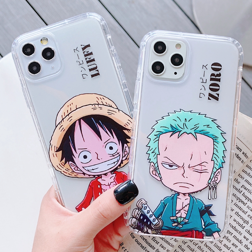 One Piece Luffy Roronoa Zoro Transparent Clear Soft Case For Iphone 11 Pro Max Xs Xr X 8 7 6 6s Plus Shopee Malaysia