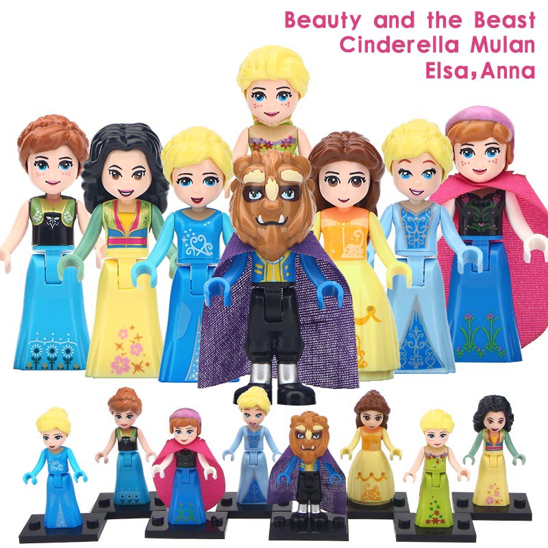 beauty and the beast mini figures