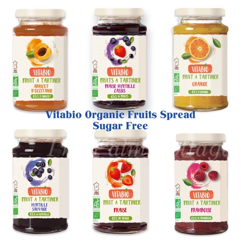 Vitabio Organic Fruits Jam Spread Sugar Free Imported From France 290g Shopee Malaysia