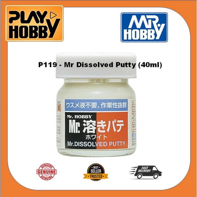 Mr Hobby Mr Dissolved Putty (40ml) P119 Creos Gundam Hobby
