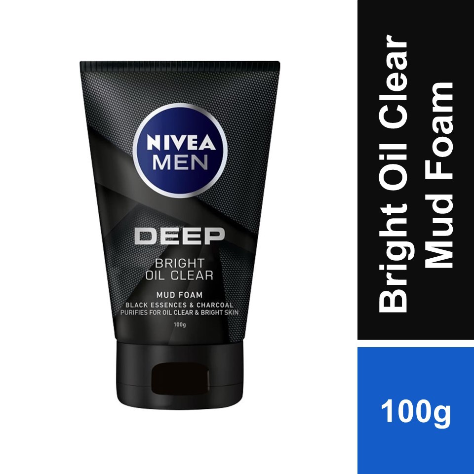 Nivea Men Deep White Oil Clear Mud Foam 100g Face Cleansing Face Cleansing Anti Oil