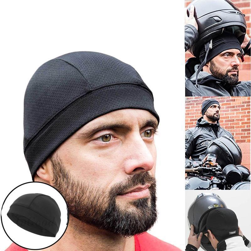 cycling under helmet skull cap