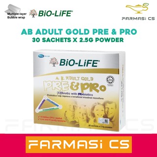 Bio Life Ab Adult Gold Pre Pro Sachets X G Powder Exp