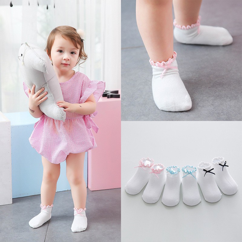 baby girl socks with ruffles