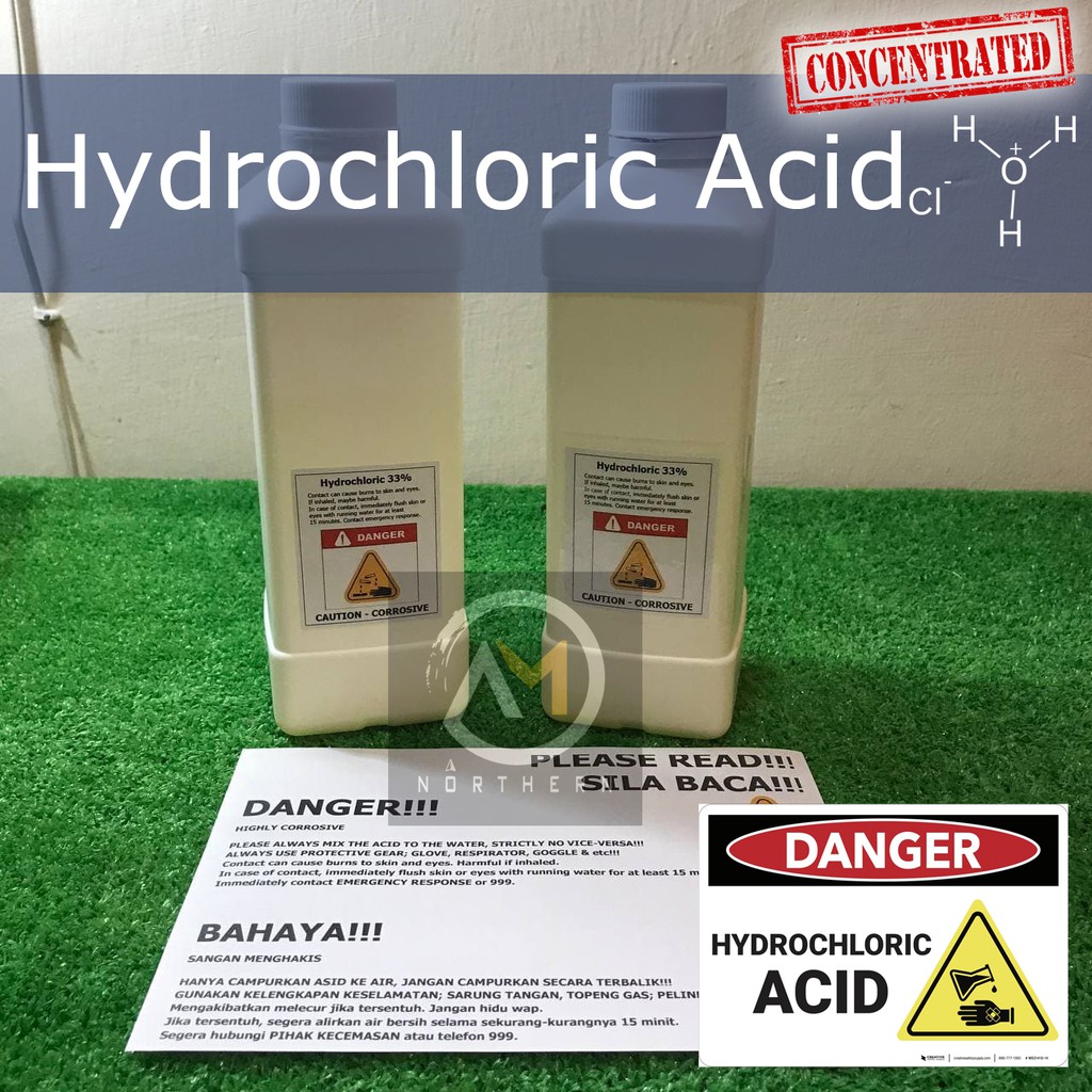 Hydrochloric Acid Hcl Ready Stock Muriatic Asid Hidroklorik Shopee Malaysia