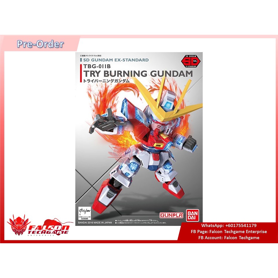 Bandai SD Gundam EXStandard Try Burning Gundam Shopee Malaysia