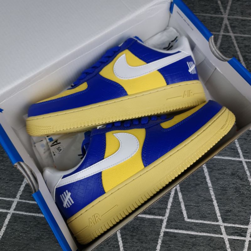 KASUT Airfore 1 Undefeated Blue Yellow | Shopee Malaysia