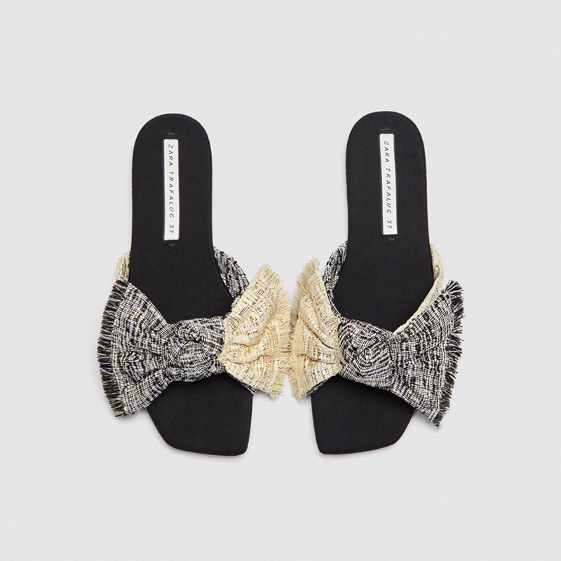 zara bow sandals