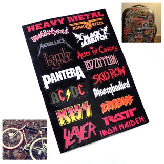 Vinyl Heavy Metal Metallic Band Logo Decal Rock Music Sticker Wall Laptop Decor