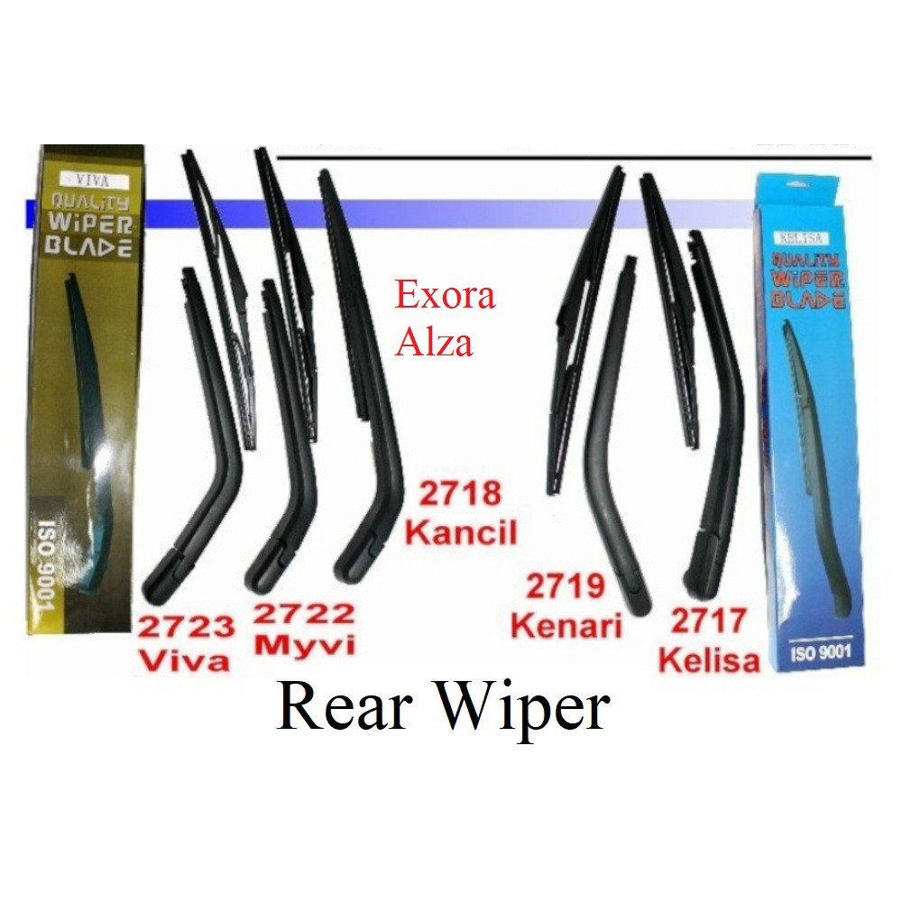 Rear Wiper Arm Alza, Exora, Kancil (Innova, Axia), Kelisa, Kenari, Myvi (Avanza), Viva