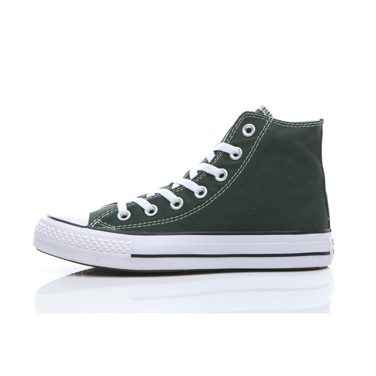 dark green converse high tops