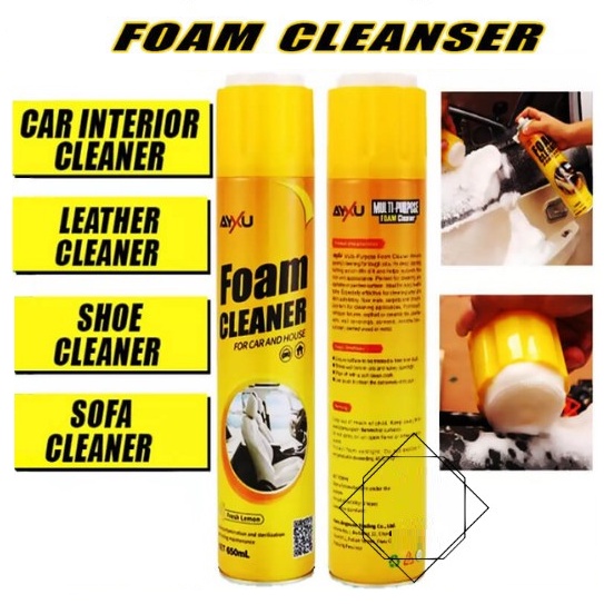 650ML Multi-Functional Lemon Foam Cleaner Stain Remover Decontamination ...