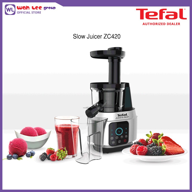 Tefal Slow Juicer Juice N' Clean ZC420 Shopee Malaysia