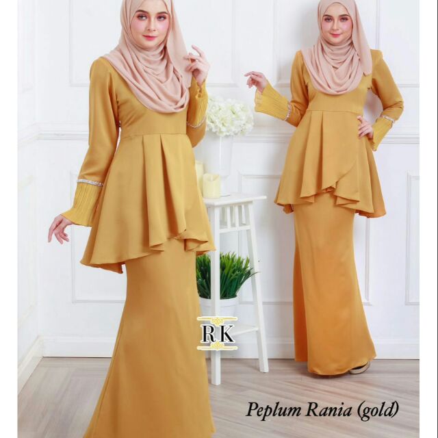 27+ Baju Raya Warna Gold PNG