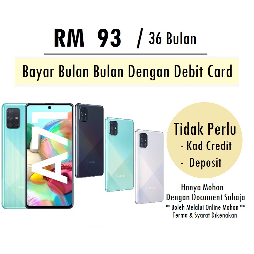 Ansuran Samsung Galaxy A71 Original Malaysia Set Shopee Malaysia