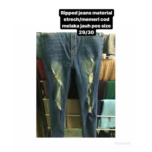 Ripped jeans Shopee Malaysia