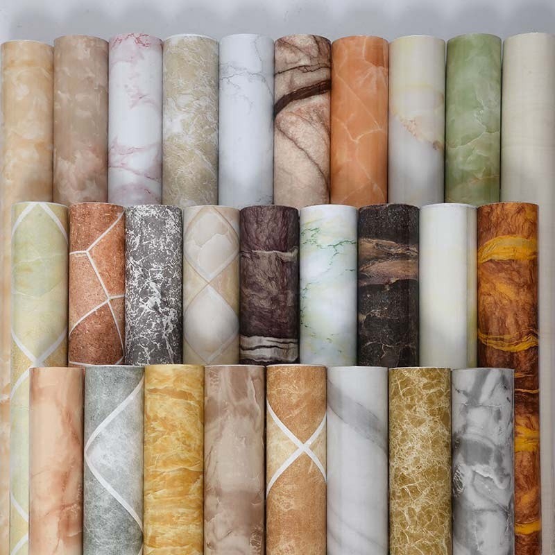 60cm 5m Classic Pvc Marble Self Adhesive Wallpaper Roll Kitchen