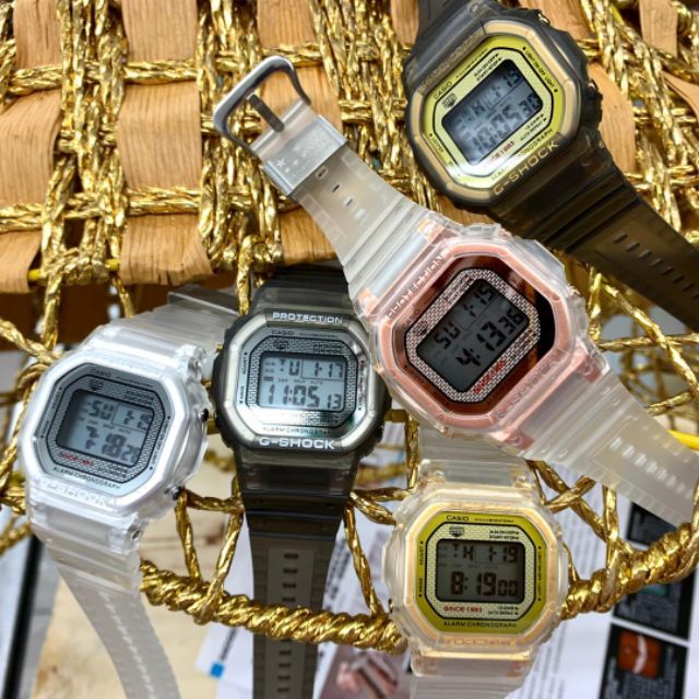 g shock skeleton gold