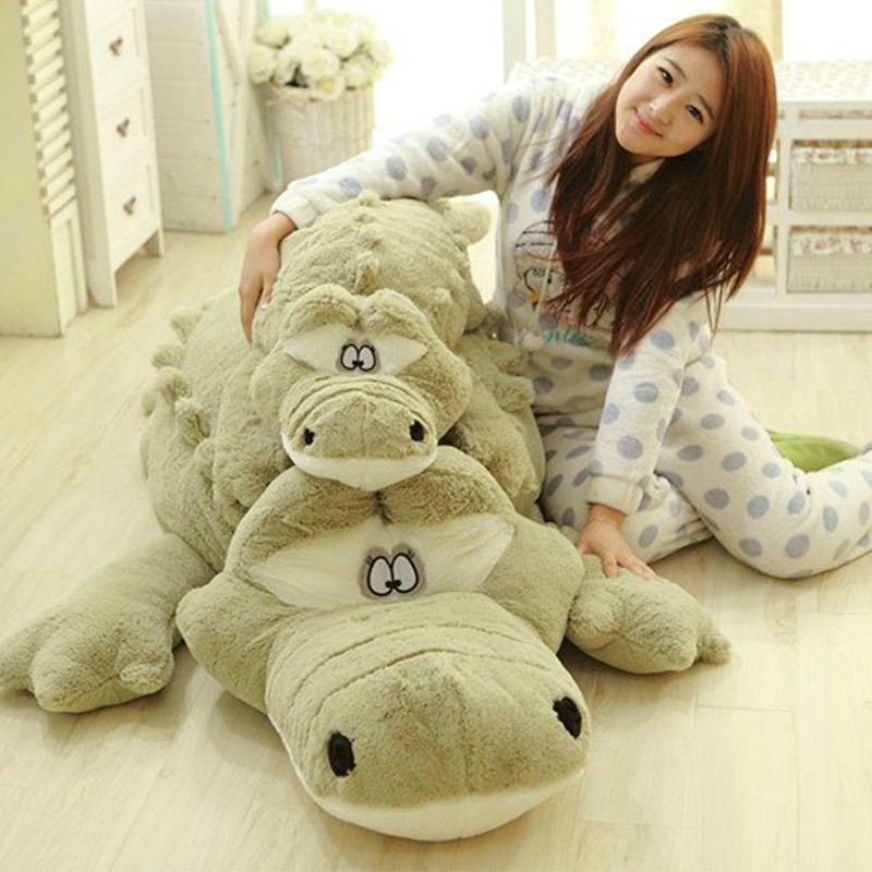 80cm Crocodile Costume Alligator Stuffed Animals Pillow Dinosaur