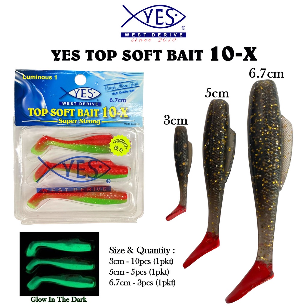 Yes Top Soft Bait 10-X (3cm / 5cm / 6.7cm)