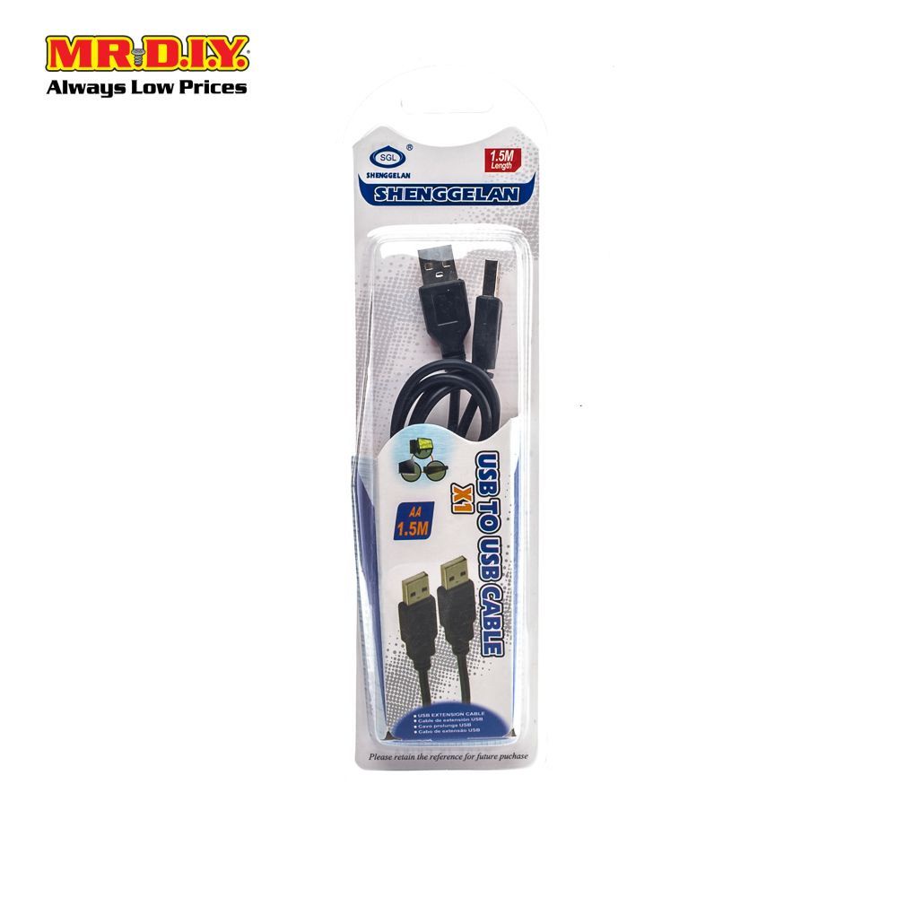 MR.DIY SGL SHENGGELAN Usb To Usb Cable With The Length of 1.5m Shopee