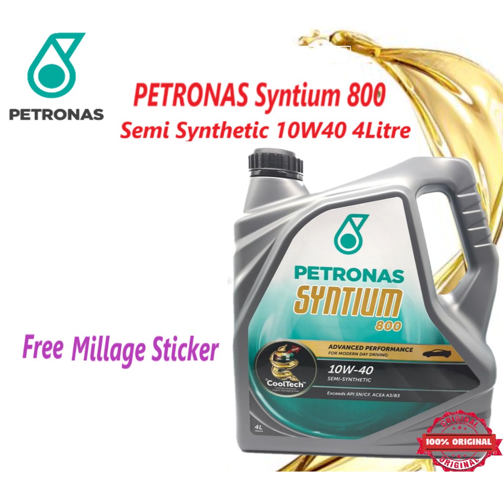 Petronas Syntium 800 10W-40/10W40 Semi Synthetic SN/CF ...