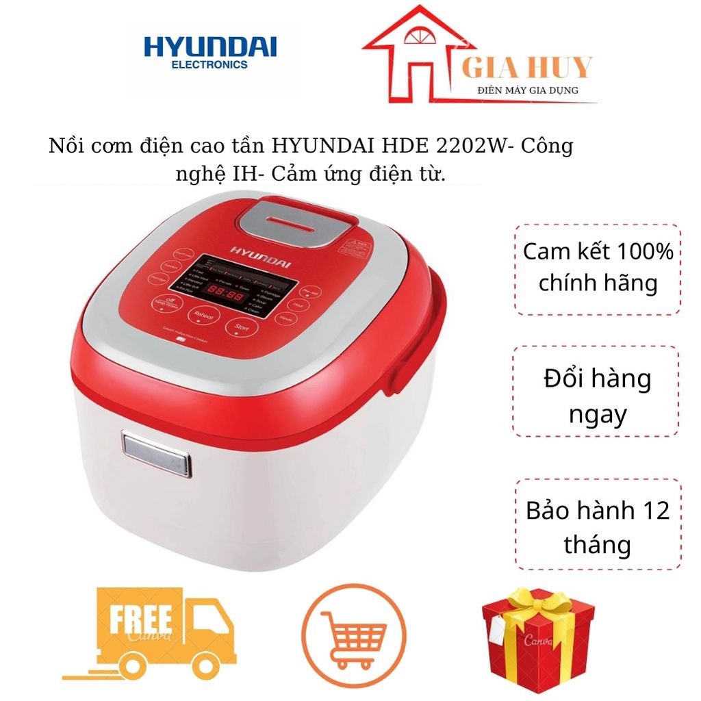 Hyundai HDE HighFrequency Rice Cooker 2202W, IH Technology