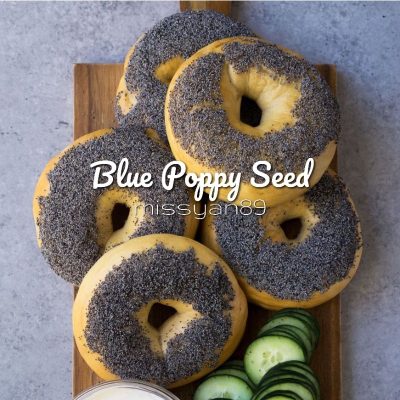 Organic Blue Poppy Seed / Biji Popi Biru 蓝罂粟种子 Biji Kas Kas Cake Deco Topping Bagel Donut Lemon Cakes Salad Dressing