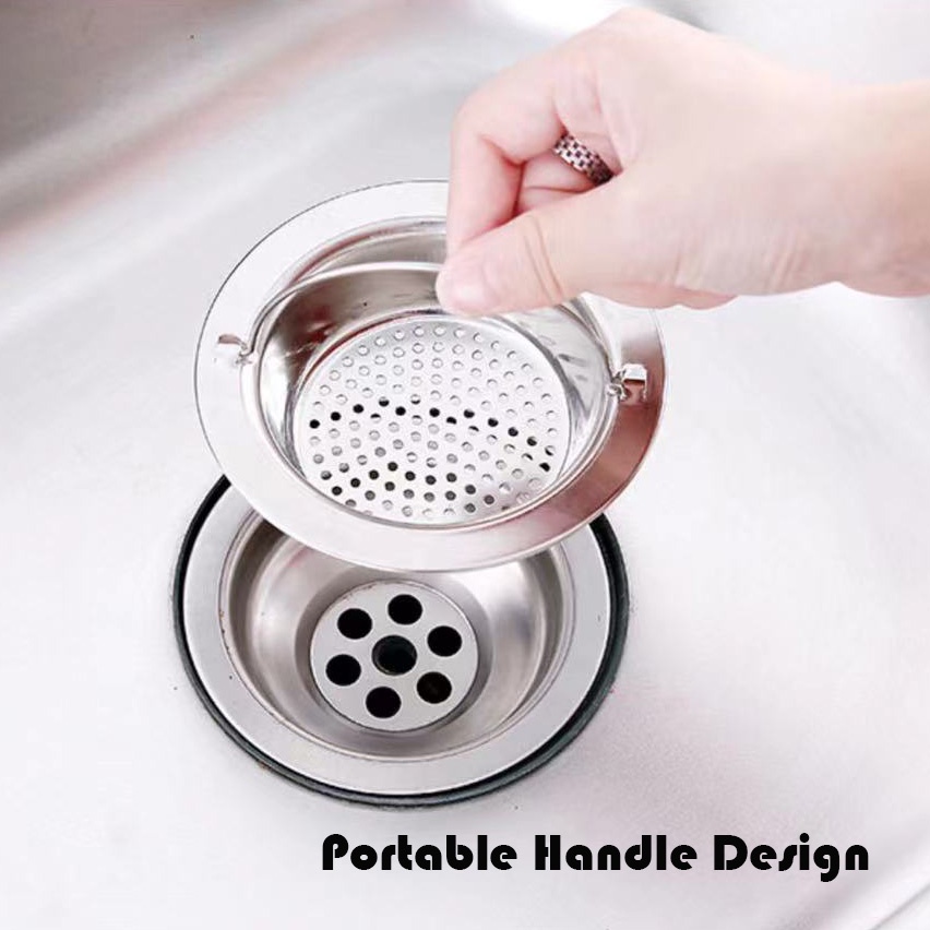 Sink Drain Shelf Stainless Steel Triangle Filter Strainers Basket For