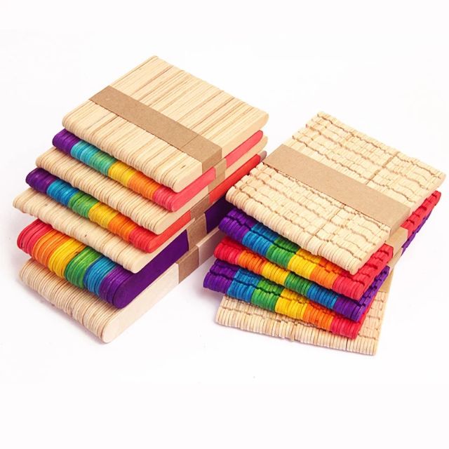 Ice Cream Stick  Plain Colours Pine Wood Stick  Batang Ais 