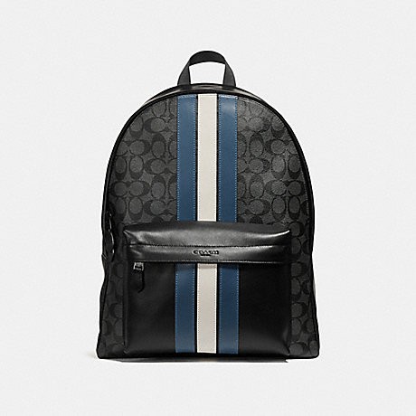 coach varsity stripe backpack