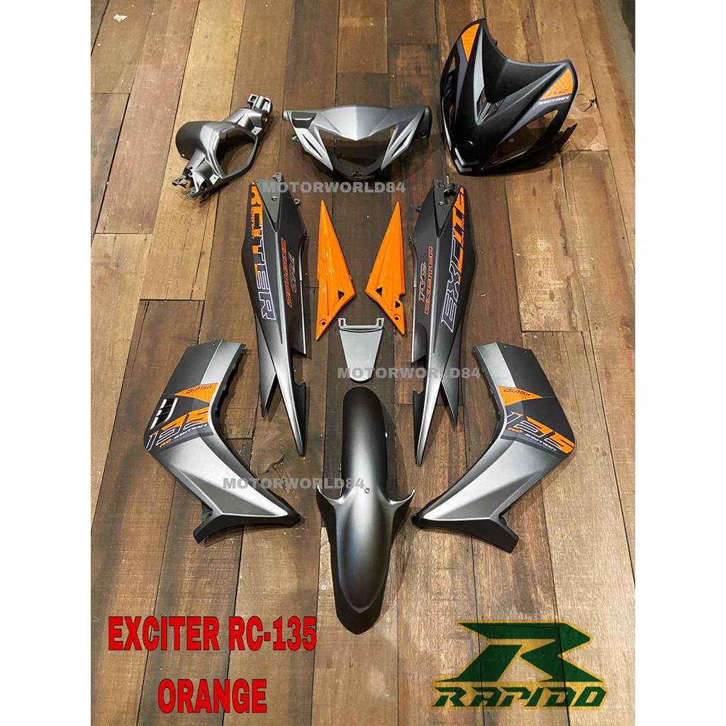 Buy Rapido Coverset Yamaha Lc135 V1 Exciter Rc 135 57 Orange Motocycle Cover Set Seetracker Malaysia