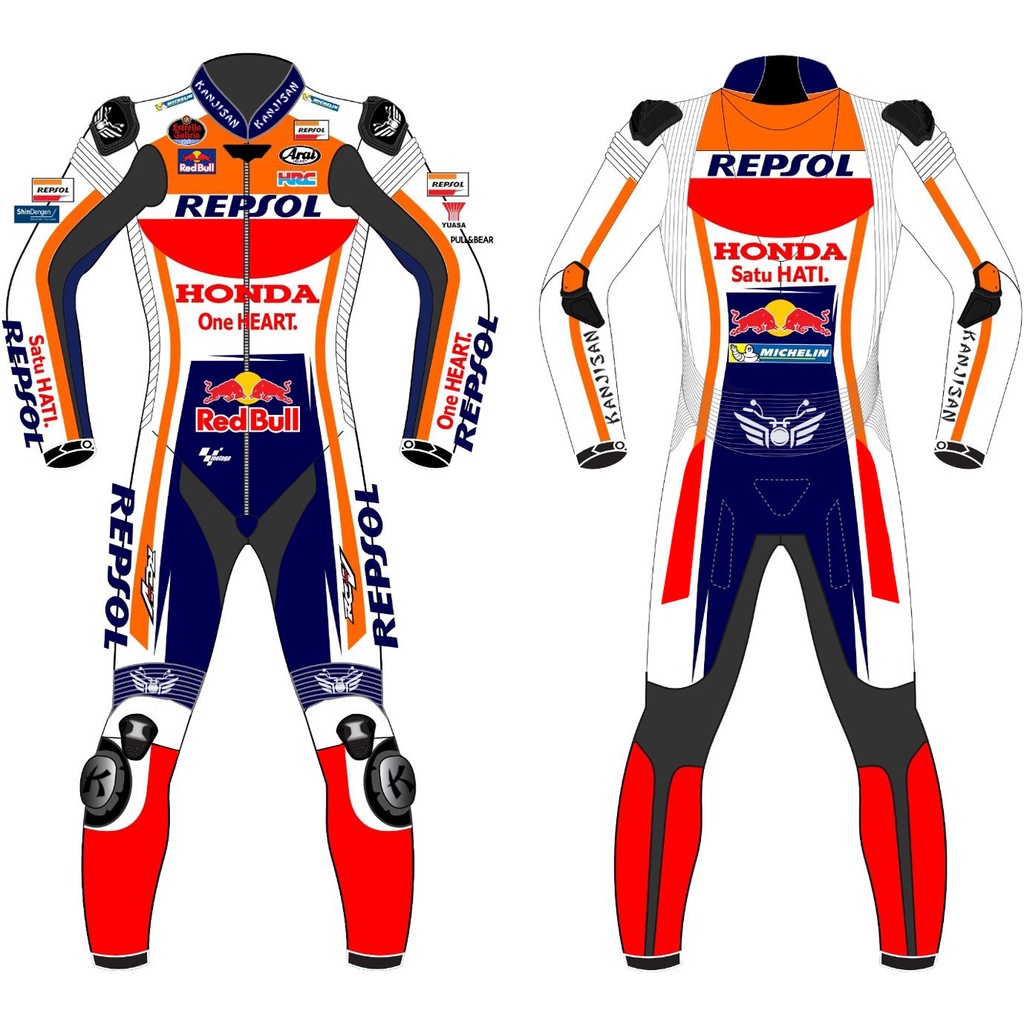 Honda Repsol Motogp Motorcycle Riding&Racing Suit | Shopee Malaysia