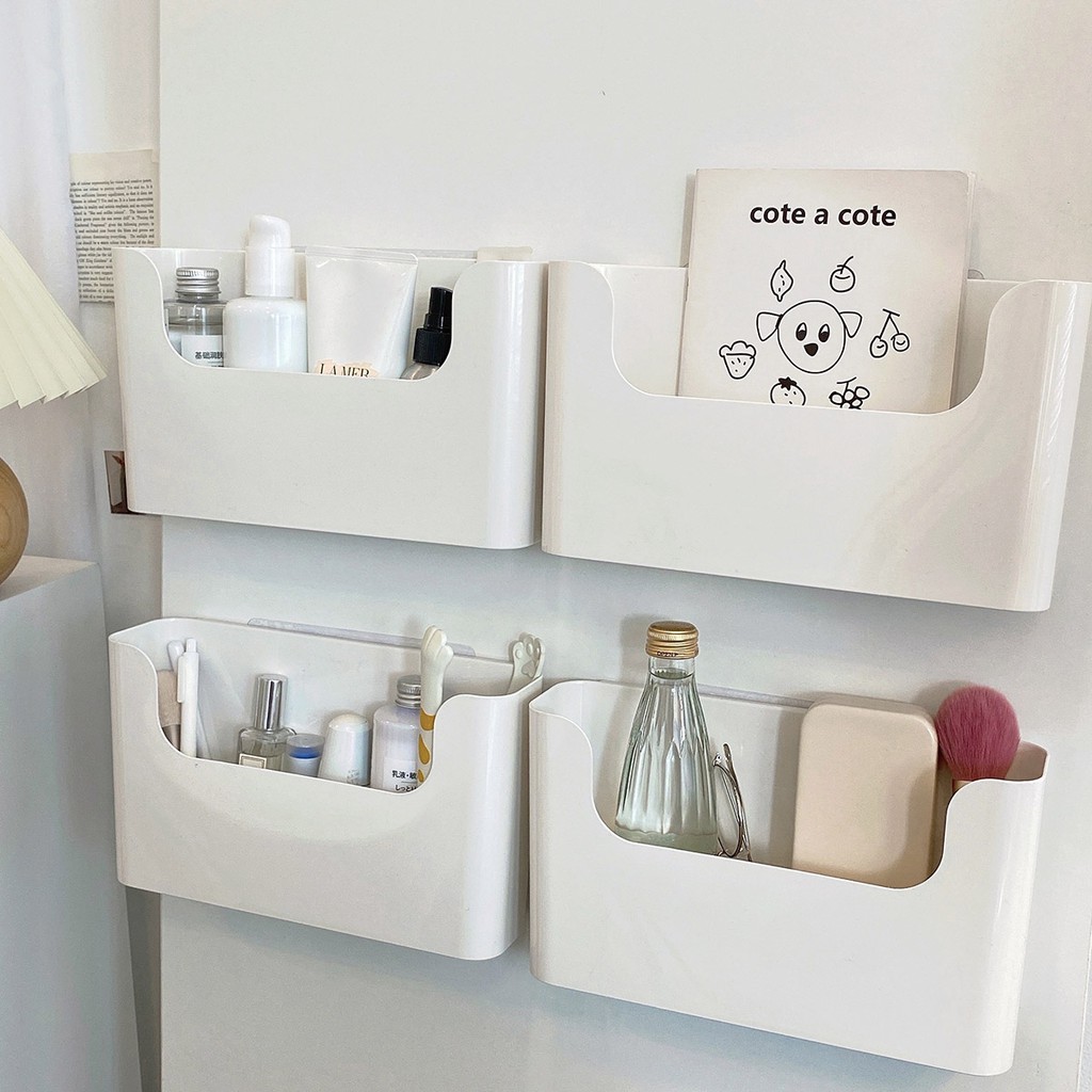 ins simple white wallmounted storage box storage box kitchen bathroom
