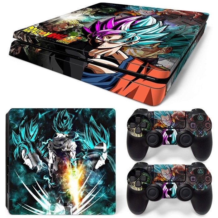 Download Vinyl Decal Skin Sticker for Playstation 4 slim PS4 slim+ 2 Free Controller Covers-Dragon Ball ...
