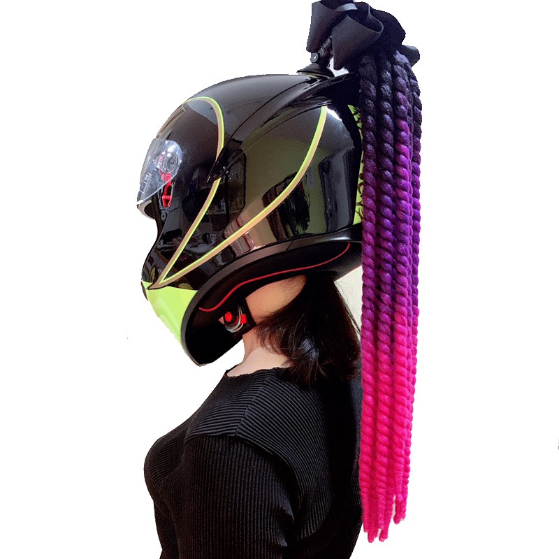 ponytail bike helmet