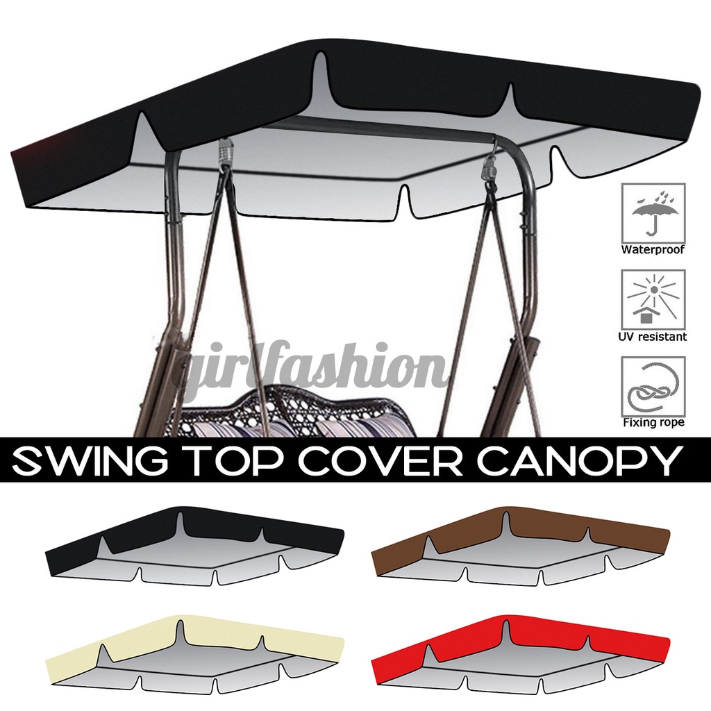 142x120x18cm Swing Top Cover Canopy 300D Replacement Garden Patio