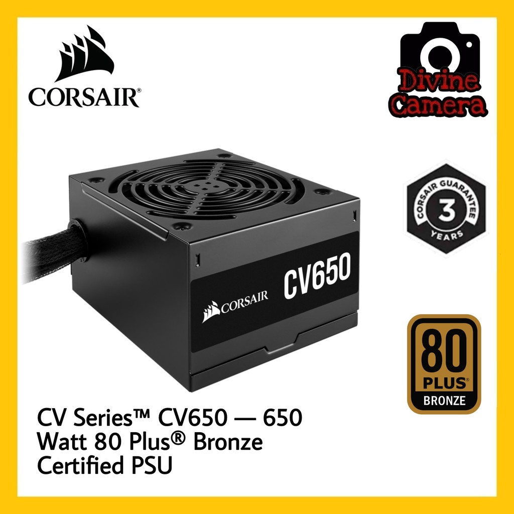 Corsair Cv Series Cv650 650 Watt 80 Plus Bronze Certified Psu Cp Uk Shopee Malaysia