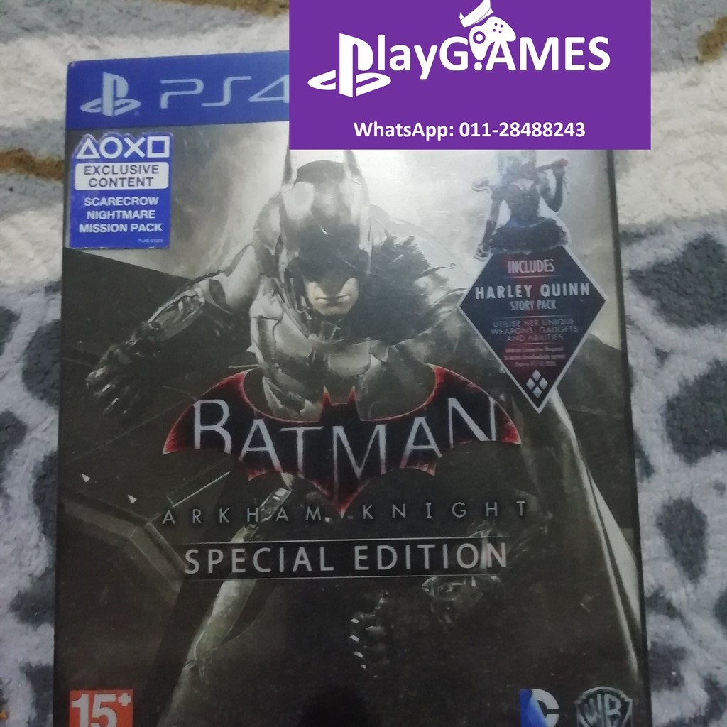 Batman Arkham Knight Special Edition Steel Book PS4 Used | Shopee Malaysia