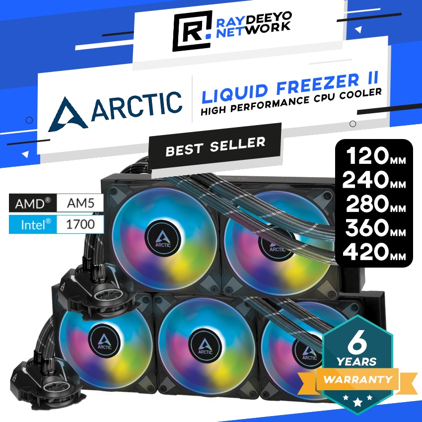 Arctic Liquid Freezer II 240/280/360/420 ARGB/NONARGB Multi Compatible AllInOne AIO CPU