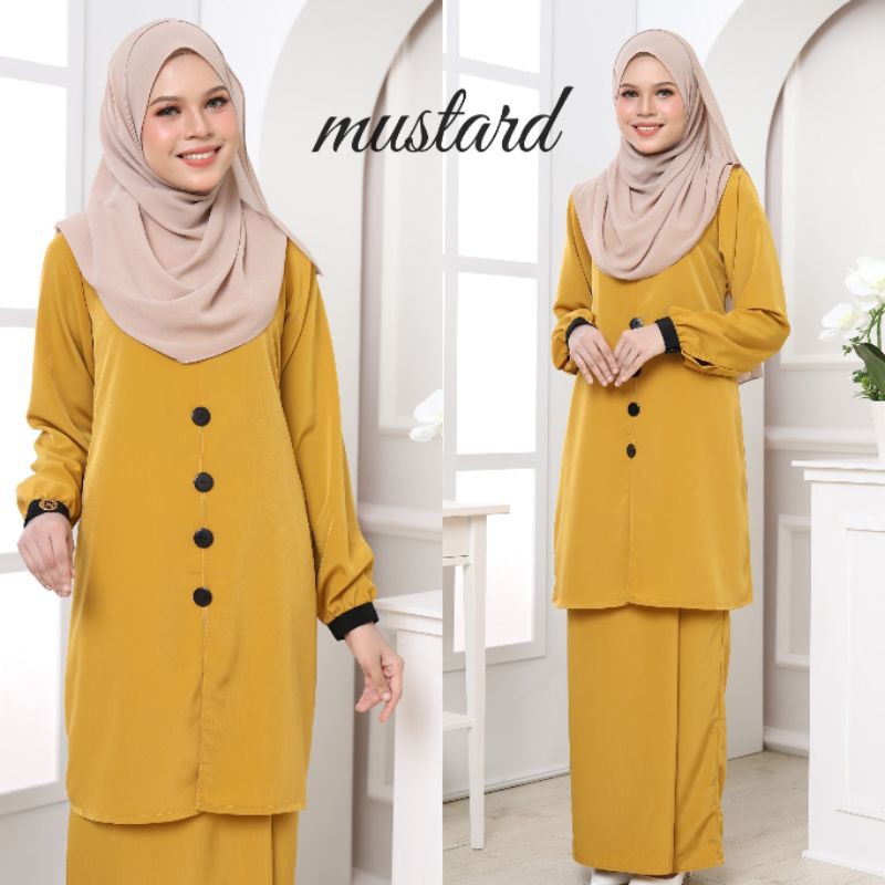 Kurung Moden Madina Terbaru Tangan Cuff Shopee Malaysia