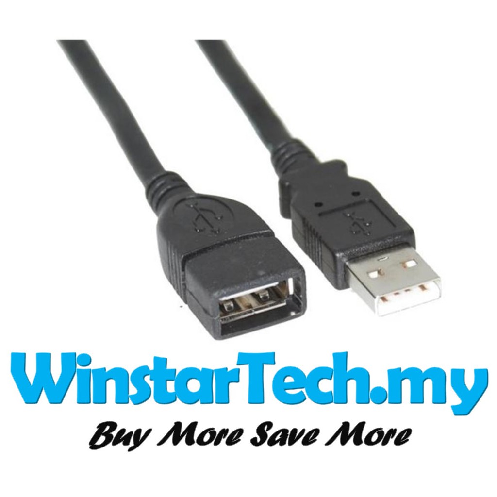 1.5 /3M/5M/ 10M USB 2.0 Extension Cable USB Cable Male To USB Female Data Sync Cord Shopee