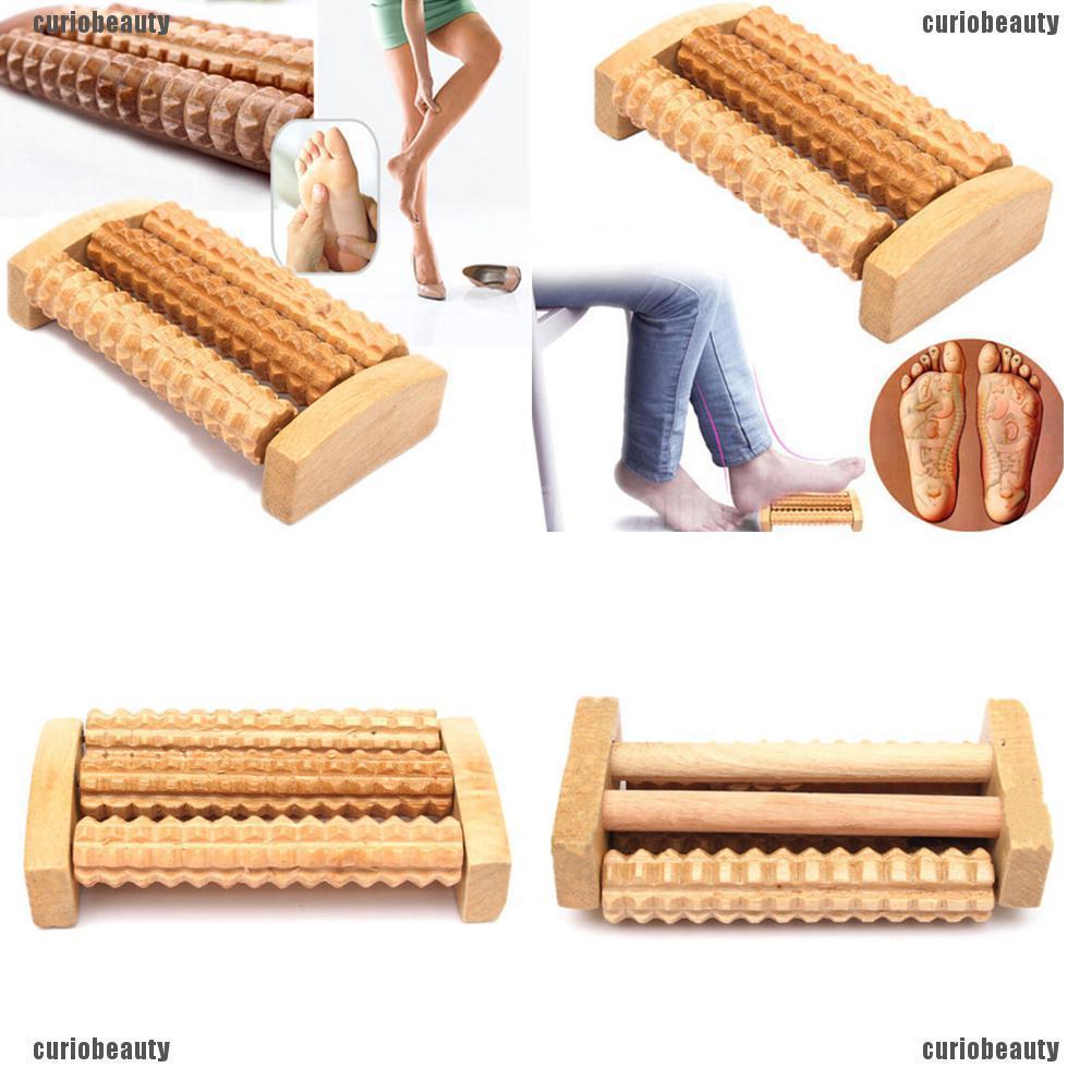 [FS & HB] Handheld Wooden Roller Massager Reflexology Hand Foot Back